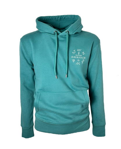 Organic Cotton Ocean Co-ord Design Hoodie, Teal