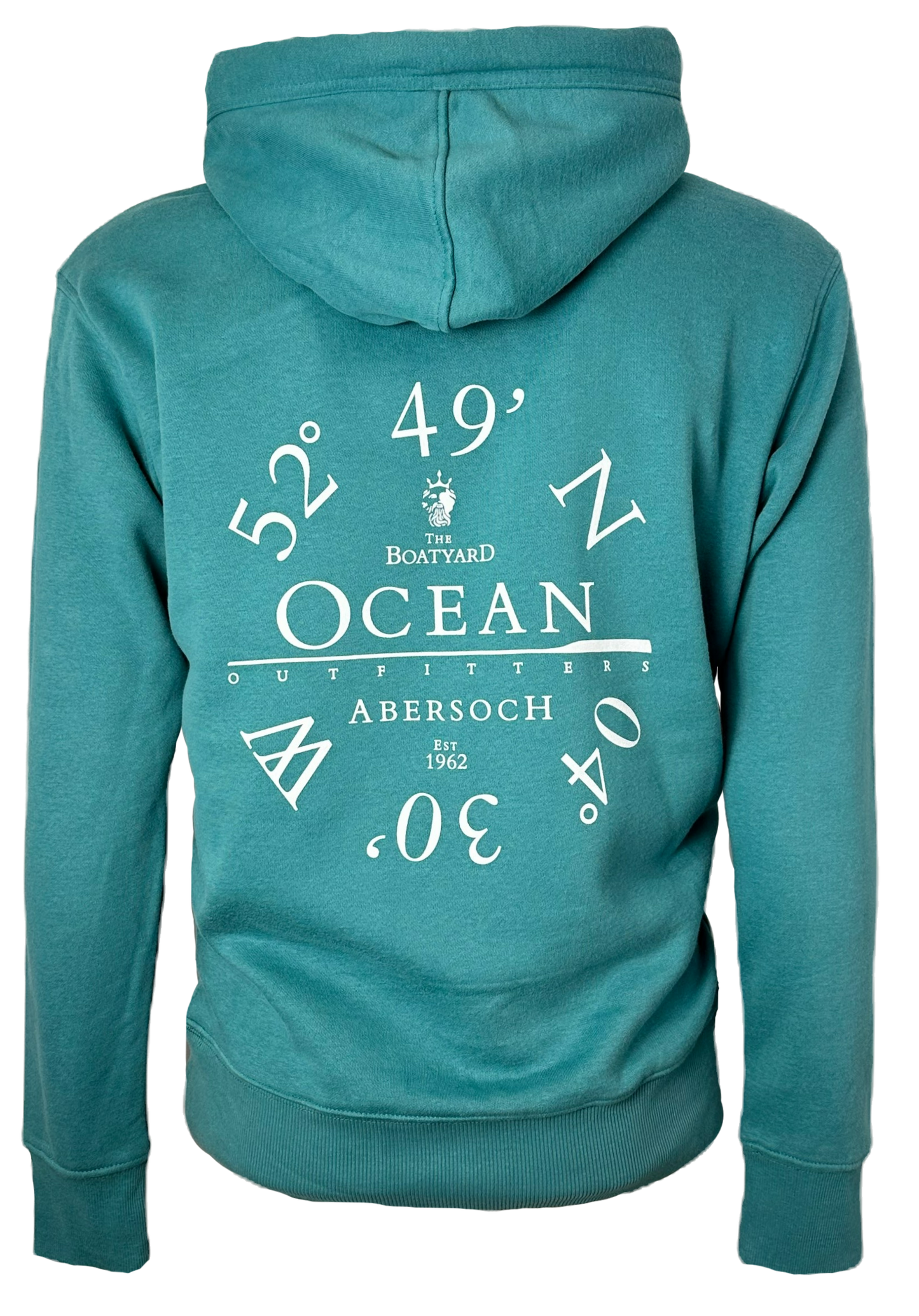 Organic Cotton Ocean Co-ord Design Hoodie, Teal