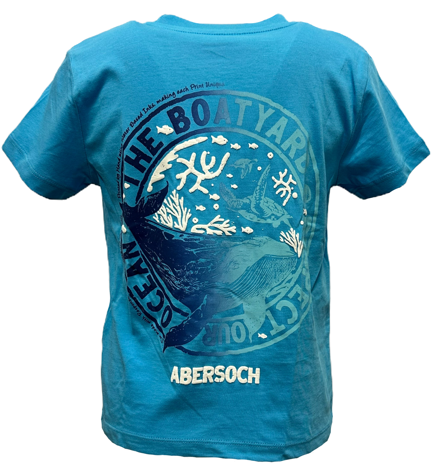 Parch Ein Ocean Design Kids T-shirt, Turquoise