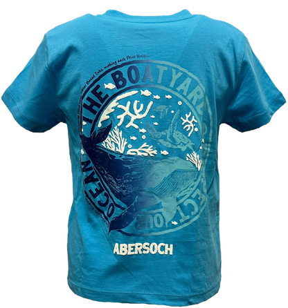 Parch Ein Ocean Design Kids T-shirt, Turquoise