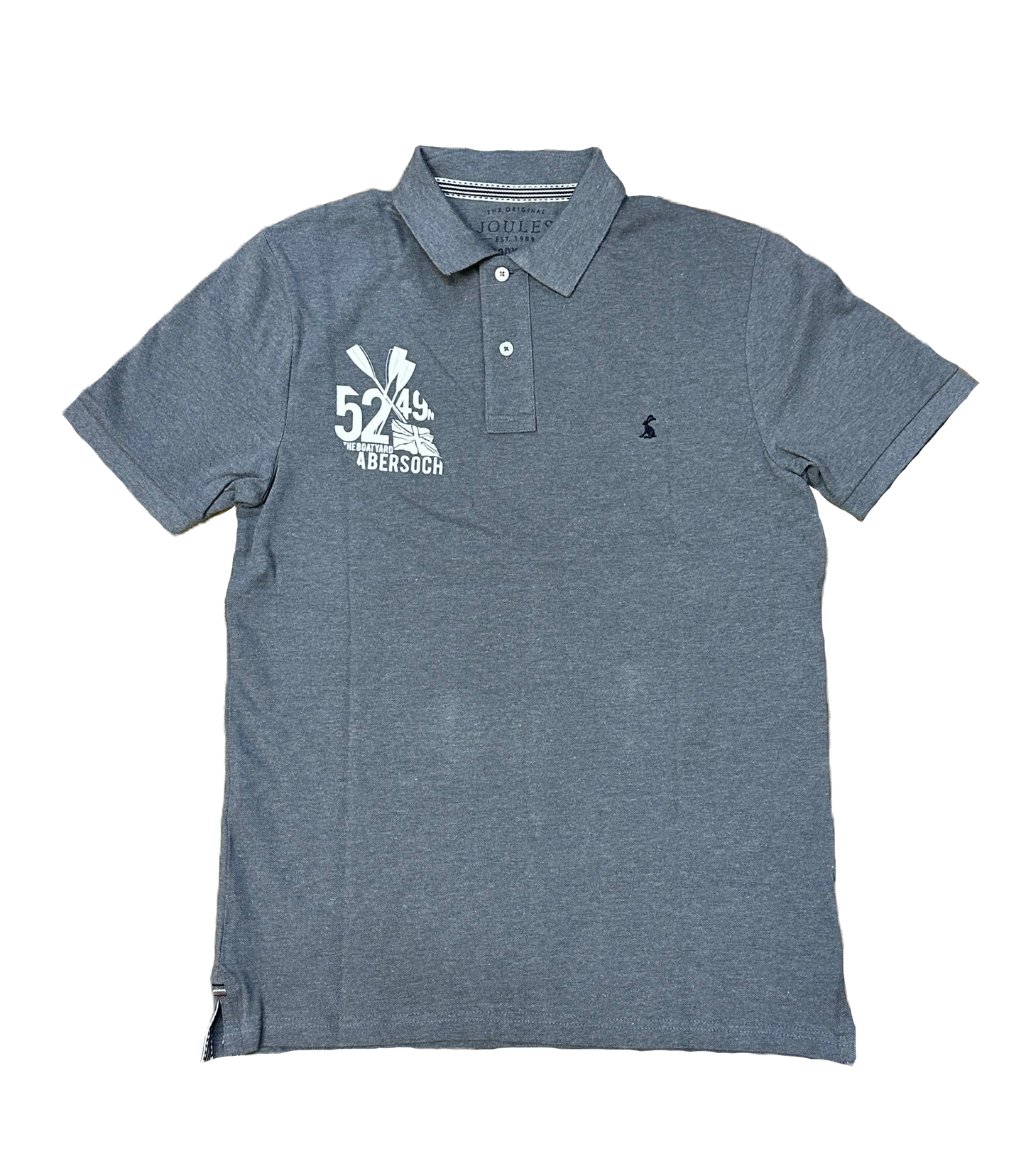Joules Pins Up Design Polo, Llwyd