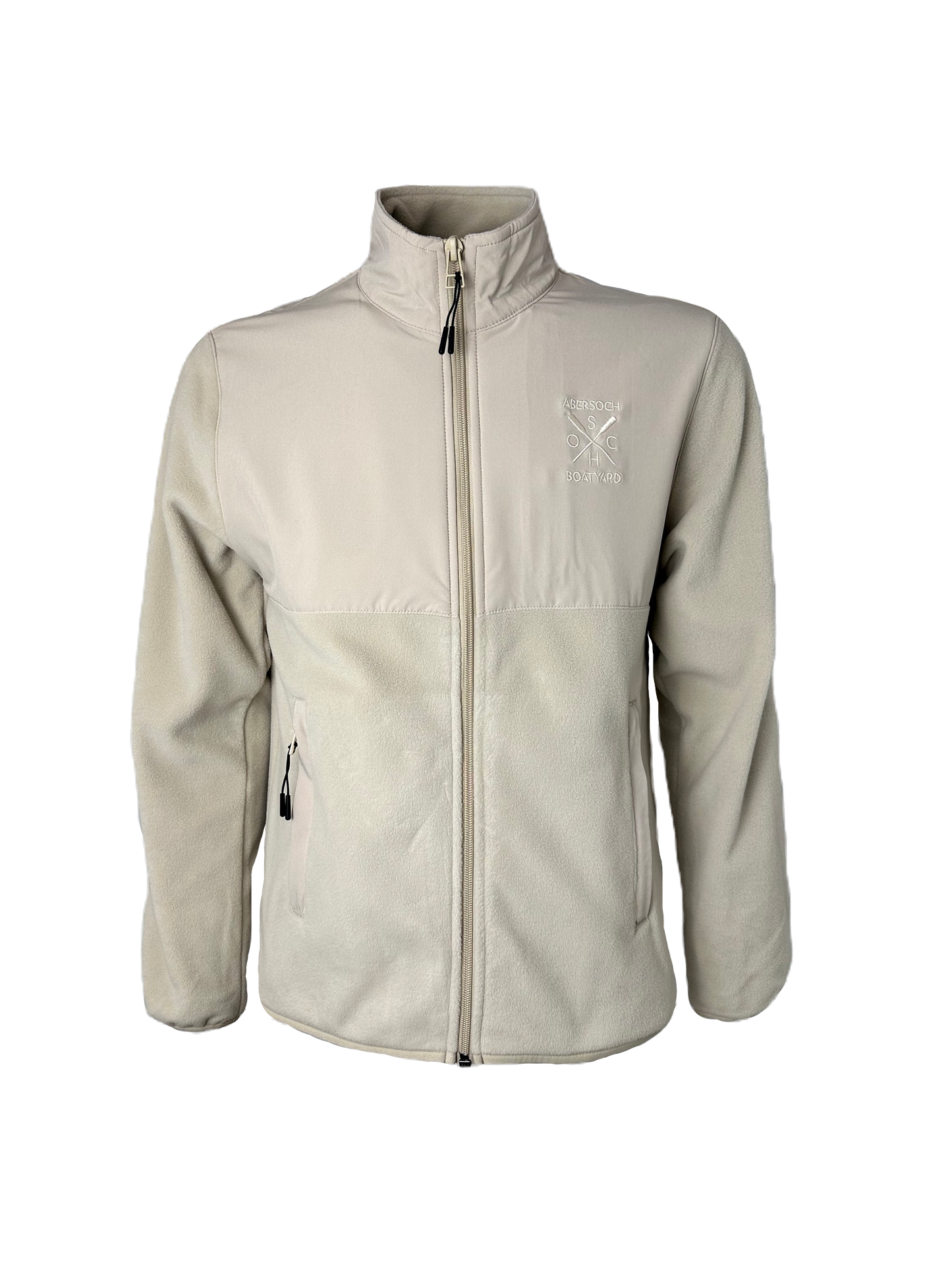 Full Zip Fleece, Cream