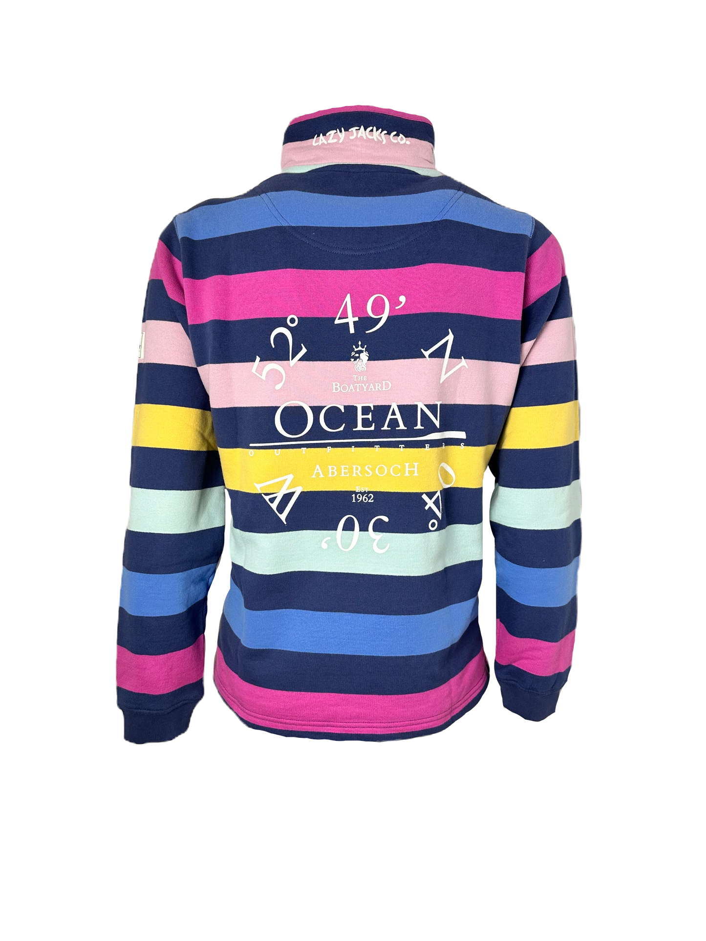 Lazy Jacks Ocean Co-Ord Design 1/4 Zip Sweatshirt, Multi
