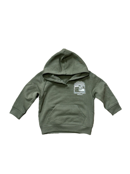 Hoodie Babanod Dylunio Oddi ar y Ffordd, Khaki
