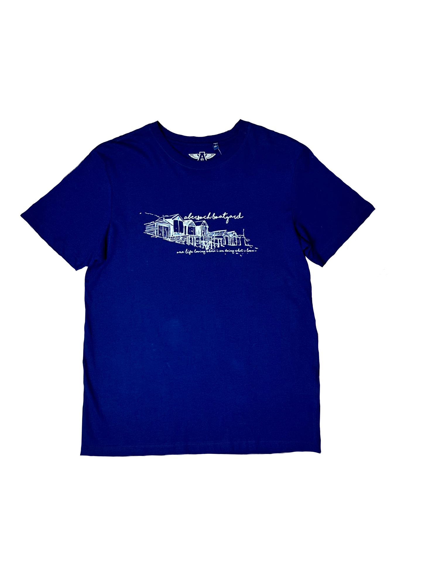 Beach Hut Design T-Shirt, Navy