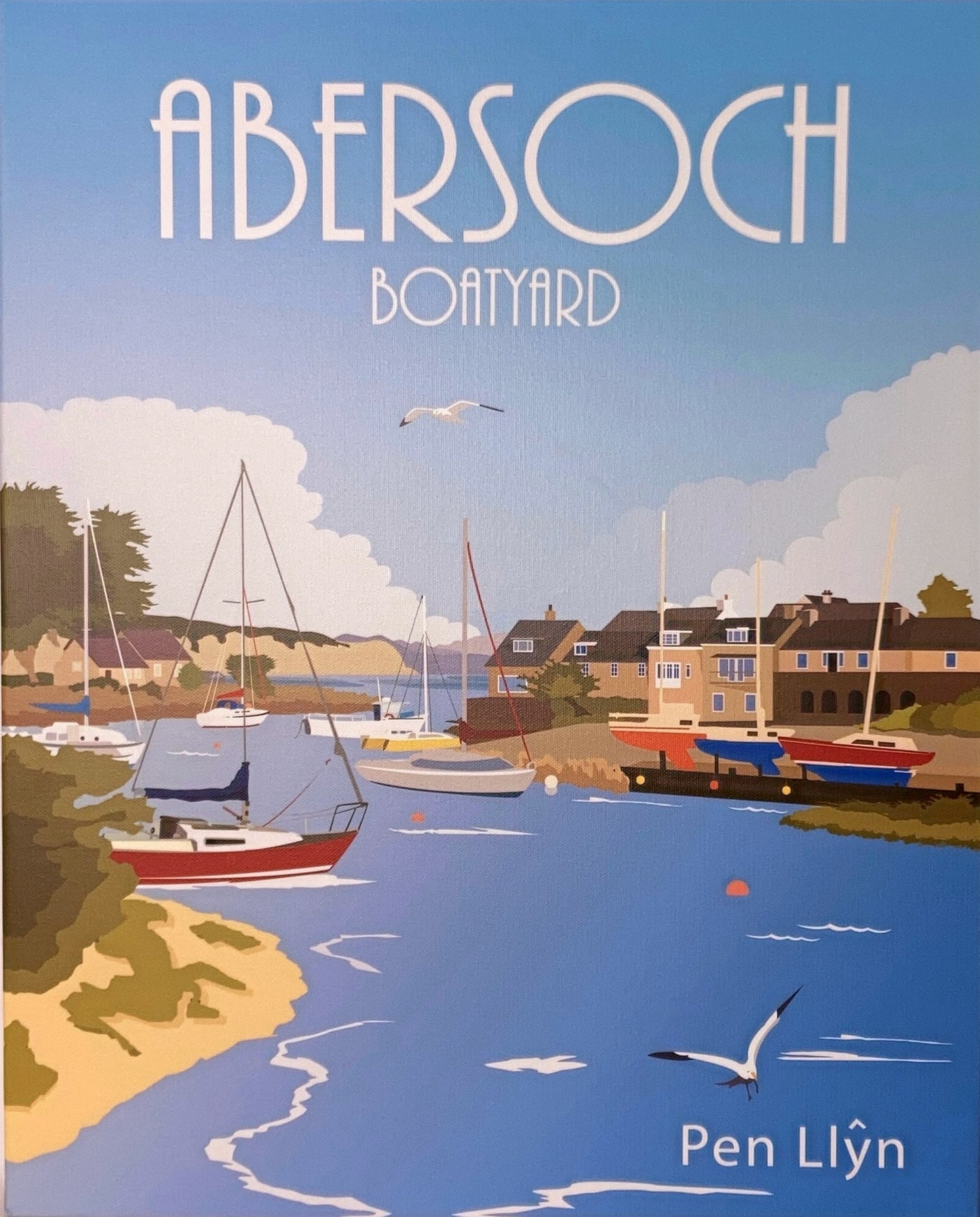 Print Cynfas Harbwr Abersoch