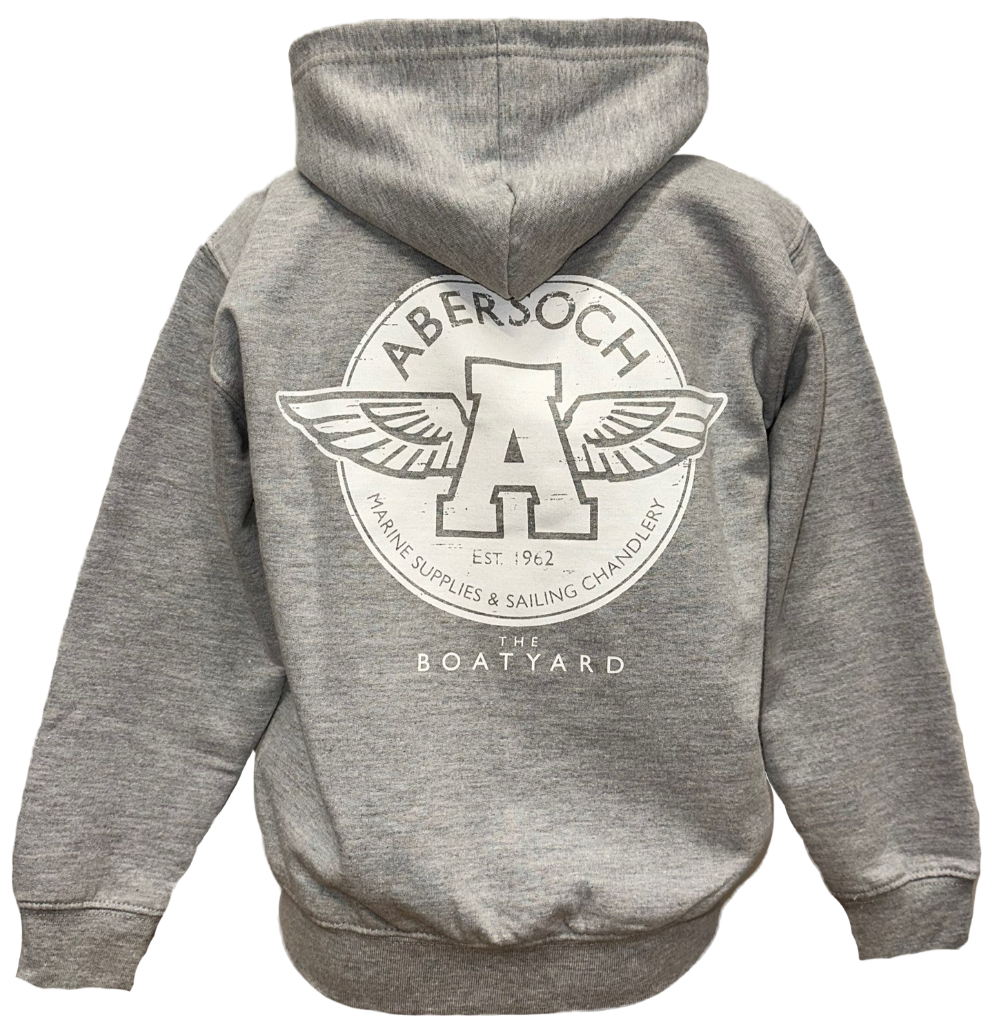 Flying A Design Full Zip Hoodie, Grey