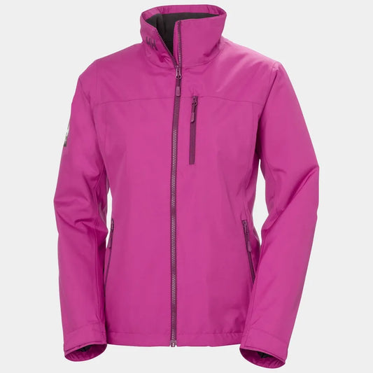 Helly Hansen Womens Crew Midlayer Hooded Jacket, Magenta