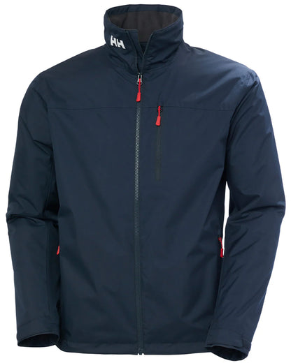 Helly Hansen Mens Crew Midlayer Hooded Jacket, Navy