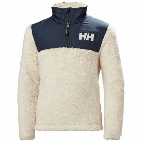 Junior Champ Half Zip, Beige/Navy