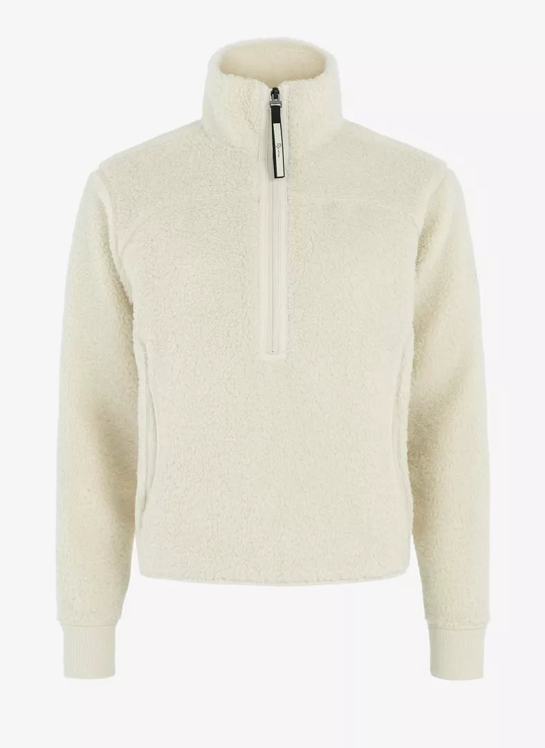 W Alpage Half Zip Sweater - Cream White