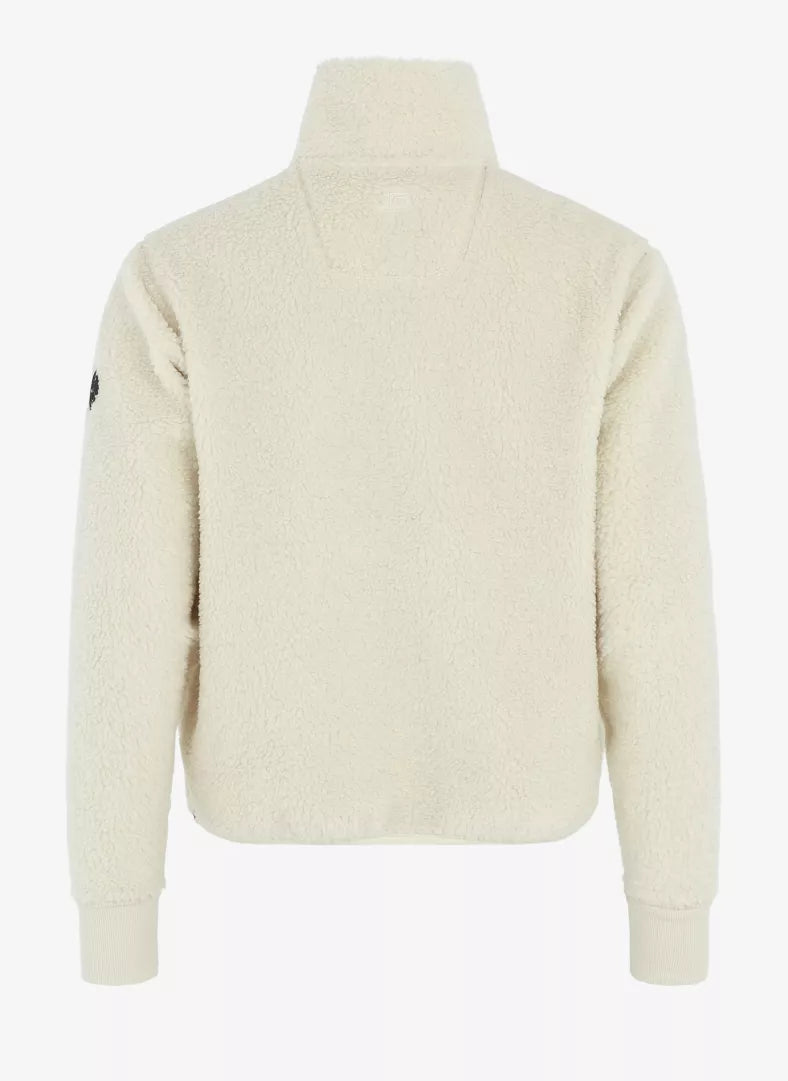 W Alpage Half Zip Sweater - Cream White