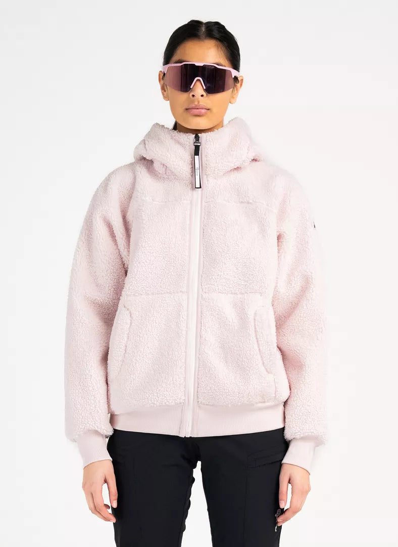 W Alpage Zip Hood- Soft Pink