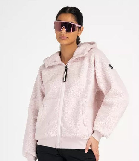 W Alpage Zip Hood- Soft Pink