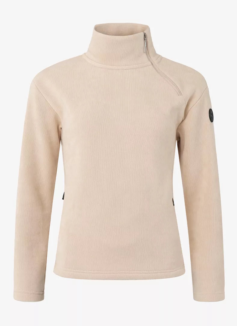 W Siviez Zip Sweater - Champagne