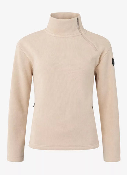 W Siviez Zip Sweater - Champagne