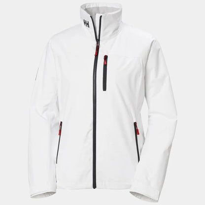 Helly Hansen Criw Merched Siaced gyda chwfl canol haen, Gwyn