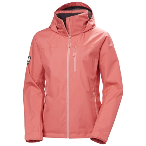 Helly Hansen Womens Crew Midlayer Hooded Jacket, Sunset Pink