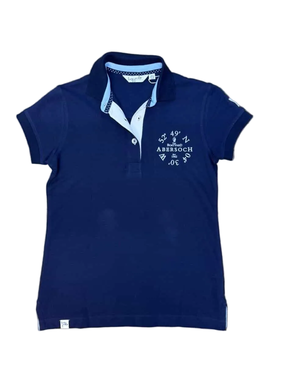 Lazy Jacks Ocean Co-Ord Design Polo, Navy