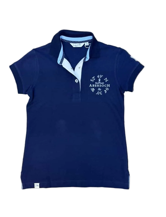 Lazy Jacks Ocean Co-Ord Design Polo, Navy