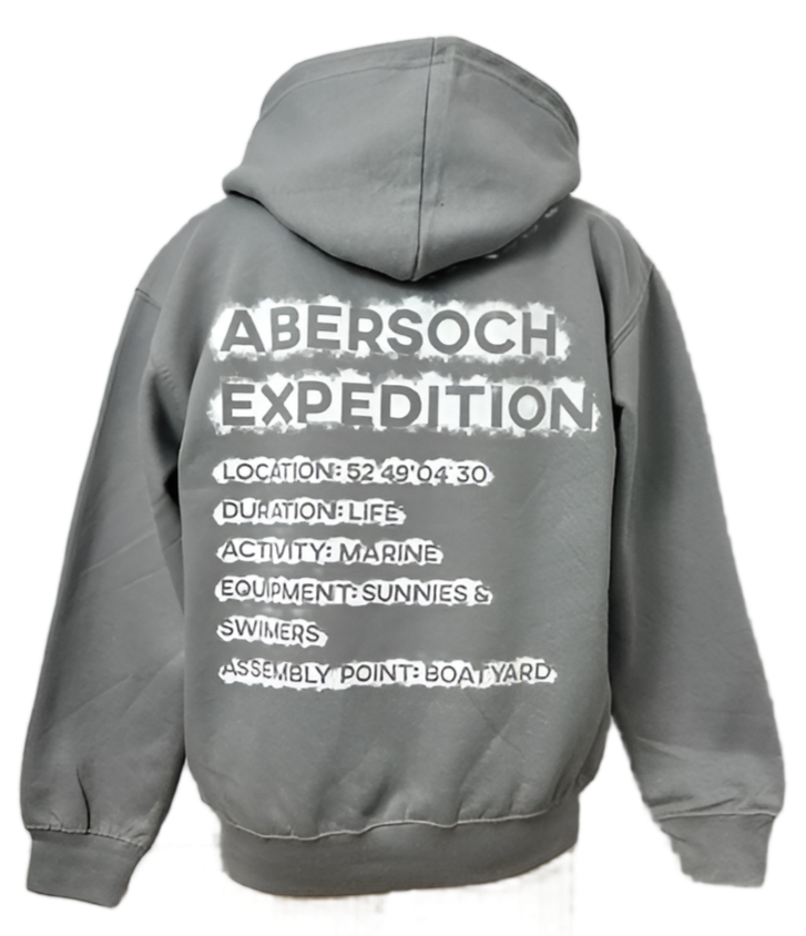 Abersoch Expedition Design Hoodie, Grey