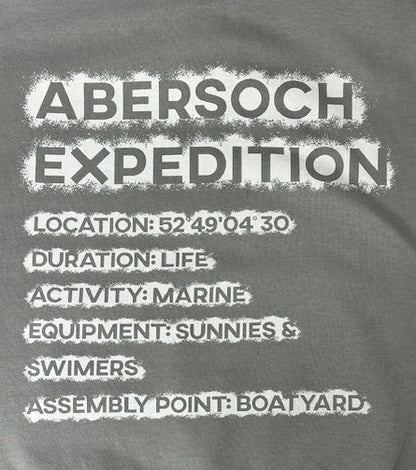 Abersoch Expedition Design Hoodie, Grey