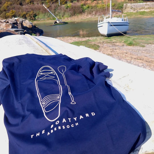 Paddle Board Design  T-shirt, Navy