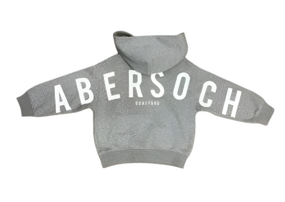 Kids Abersoch Back Print Hoodie, Grey