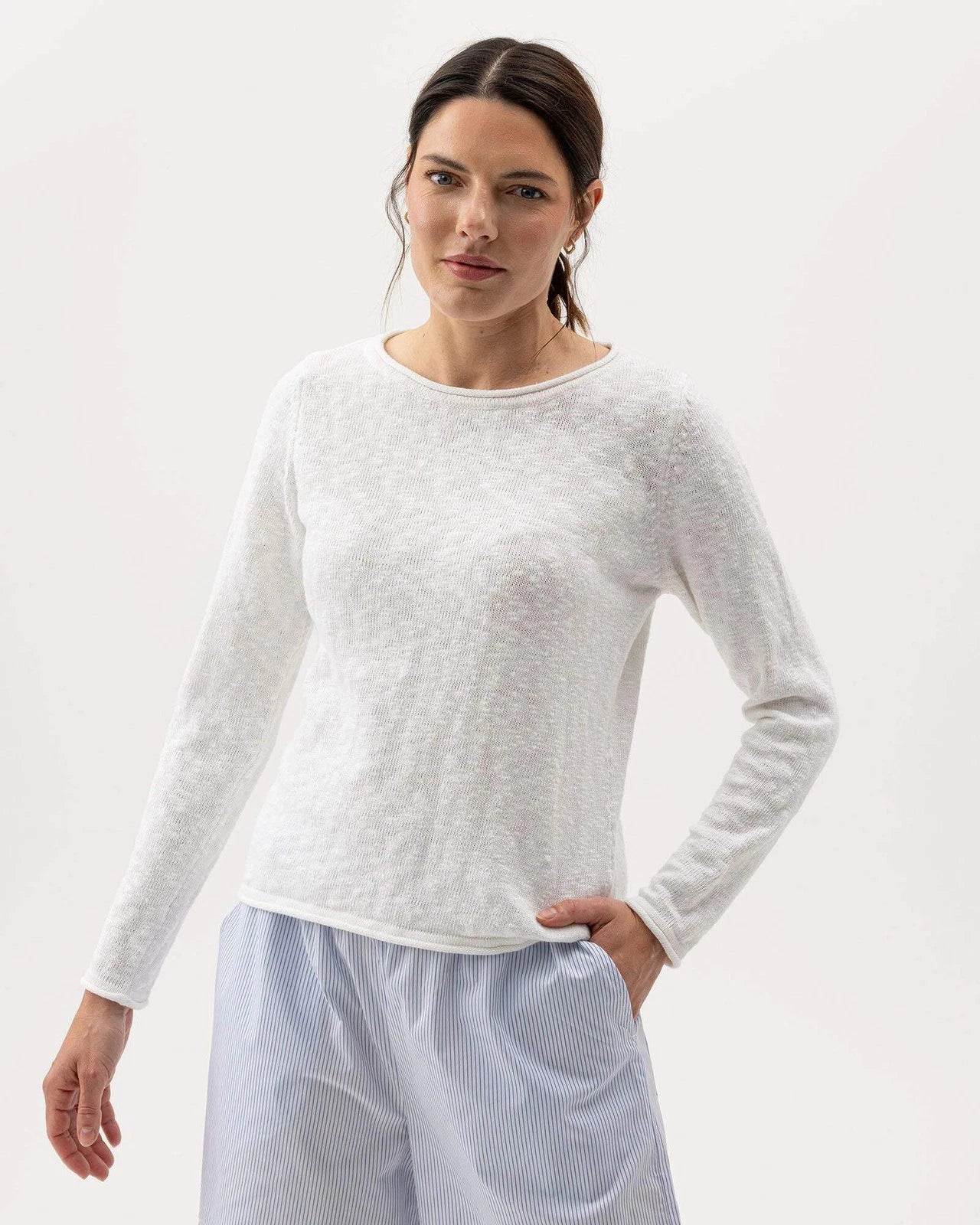 Holebrook Juni Boatneck White