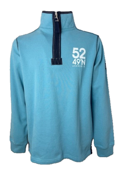 Lazy Jacks Sail Design 1/4 Zip Sweatshirt, Spearmint