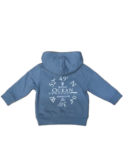 Ocean Co-Ord Design Baby Hoodie, Blue