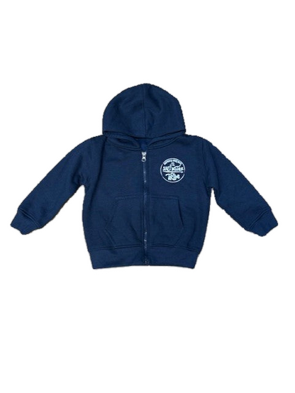 Salt Water Tribe Design Baby Hoodie, Navy
