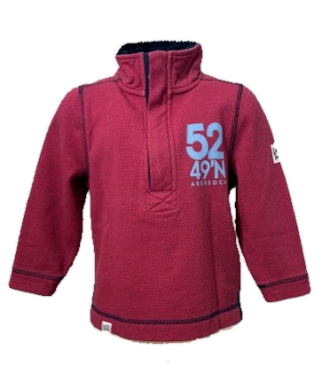 Lazy Jacks Pique 1/4 Zip Sweatshirt, Red