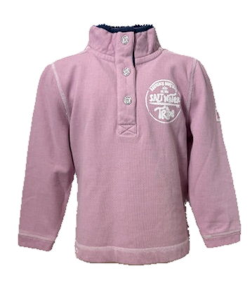 Lazy Jacks Pique 1/4 Zip Sweatshirt, Pink