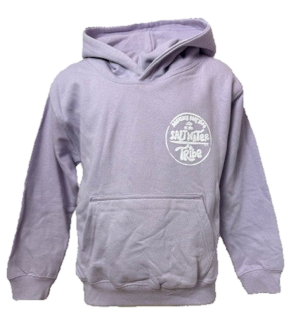 Salt Water Tribe Design Hoodie, Lilac