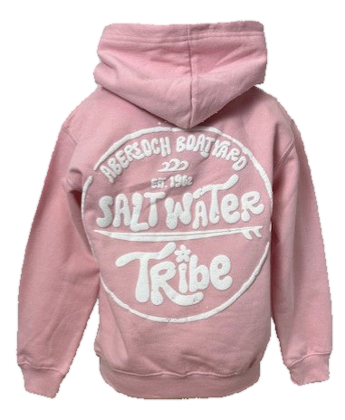 Salt Water Tribe Design Hoodie, Pink