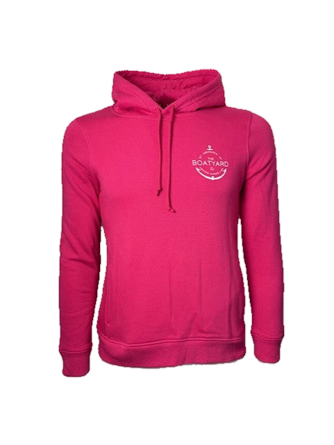Anchor Design Hoodie, Fuschia