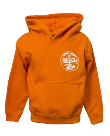 Salt Water Tribe Design Hoodie, Orange
