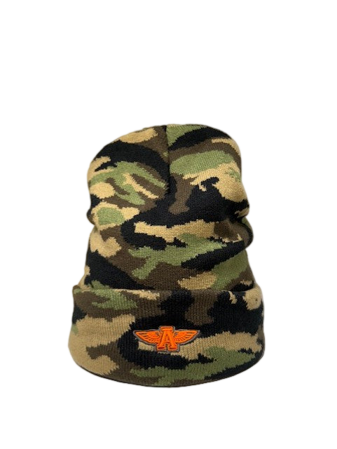 Camo Beanie Hat, Green