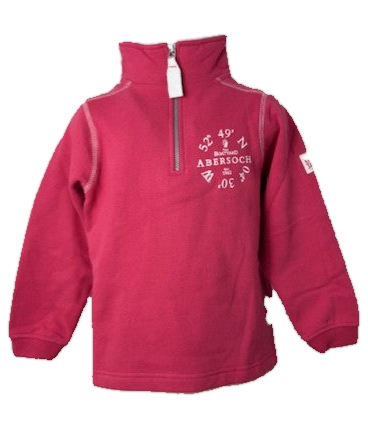 Lazy Jacks Ocean Co-ord Design 1/4 Zip Sweatshirt, Cherry
