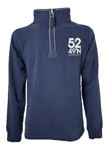 Lazy Jacks Sail Design 1/4 Zip Sweatshirt, Navy