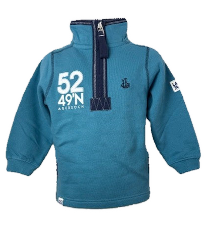Dyluniad Jac yr Undeb Lazy Jacks 1/4 Zip Sweatshirt, Bright Pink