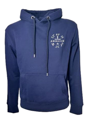 Organic Cotton Ocean Co-Ord Design Hoodie, Navy