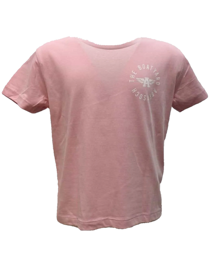 Crossed Surf Design T-Shirt, Pink