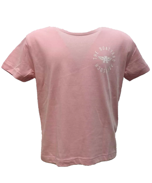 Crossed Surf Design T-Shirt, Pink