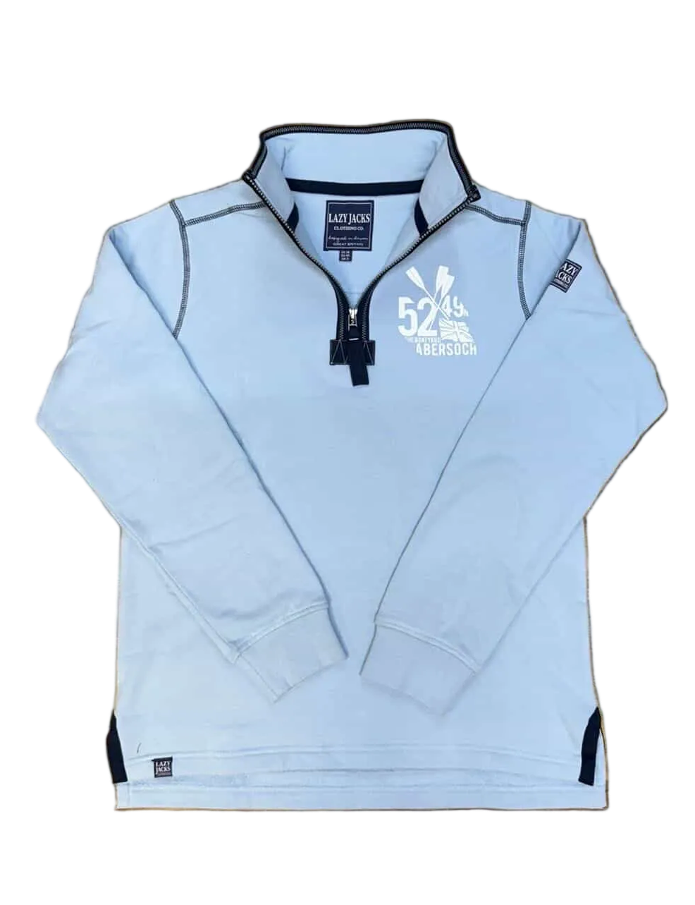 Lazy Jacks Pins Up Design  1/4 Sweatshirt, Sky
