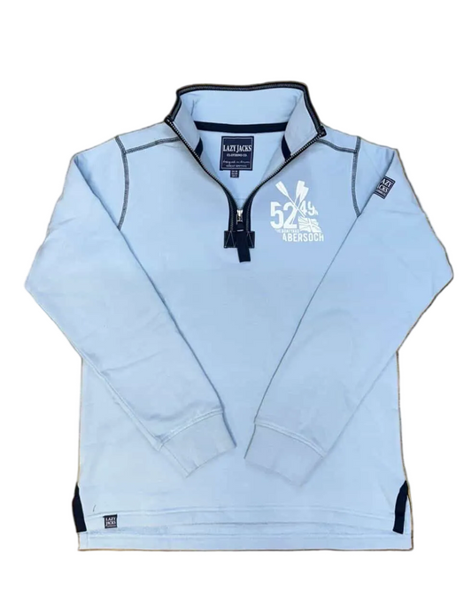 Lazy Jacks Pins Up Design  1/4 Sweatshirt, Sky