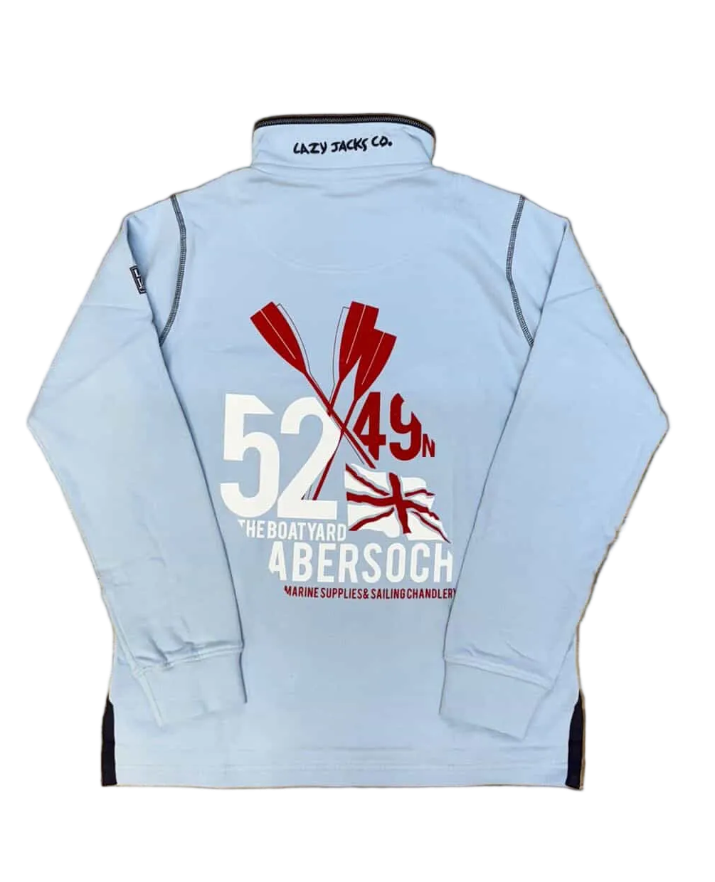 Lazy Jacks Pins Up Design  1/4 Sweatshirt, Sky