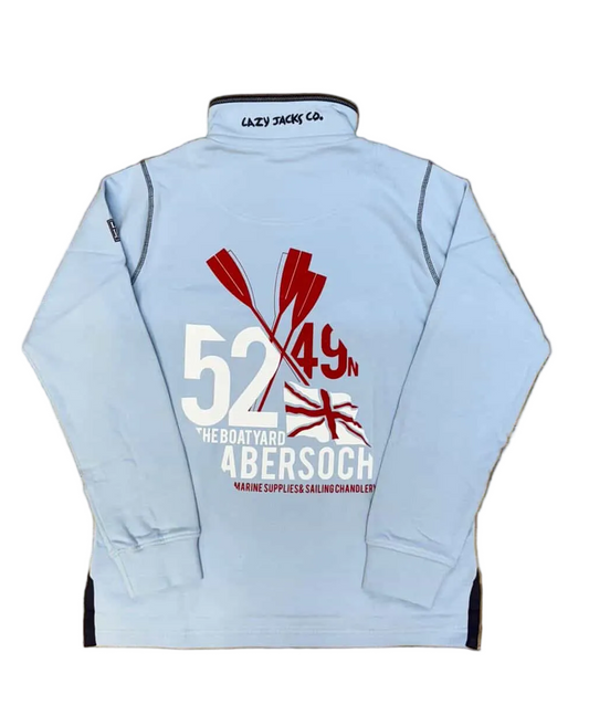 Lazy Jacks Pins Up Design  1/4 Sweatshirt, Sky