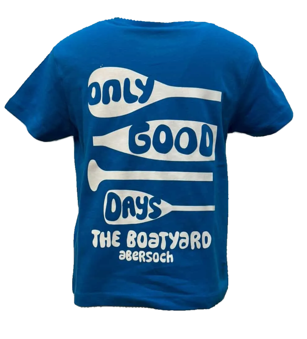 Only Good Days Design T-Shirt, Bright Blue